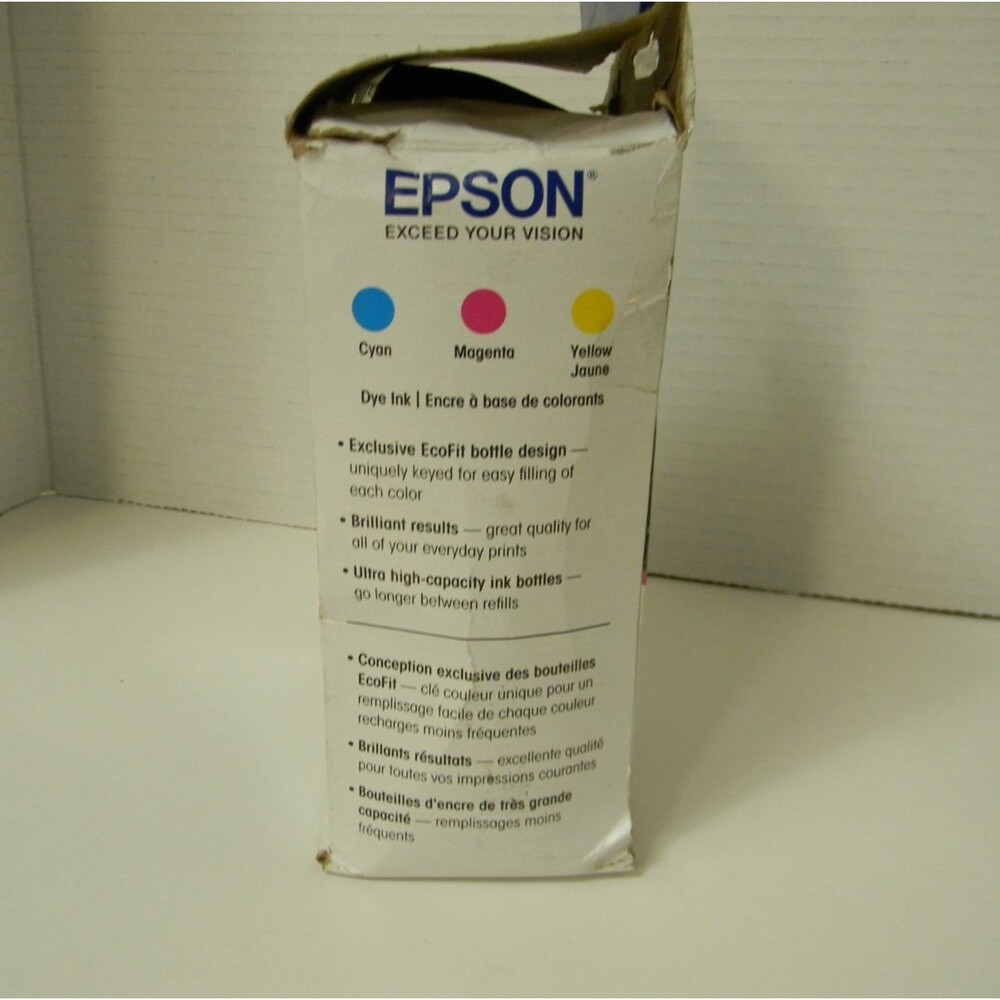 Genuine Epson 502 EcoTank Ink Bottle Combo Pack for ET-2750 2760 2850 3850 CMY - Picture 2 of 5
